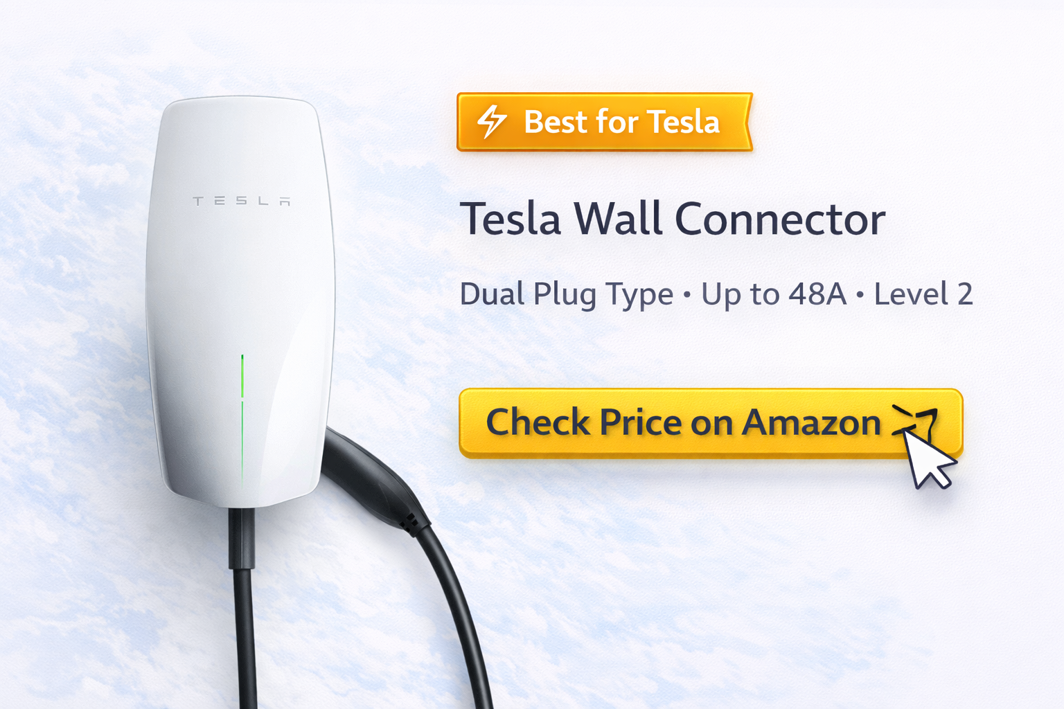 Tesla Universal Wall Connector Level 2 EV charger for Tesla vehicles